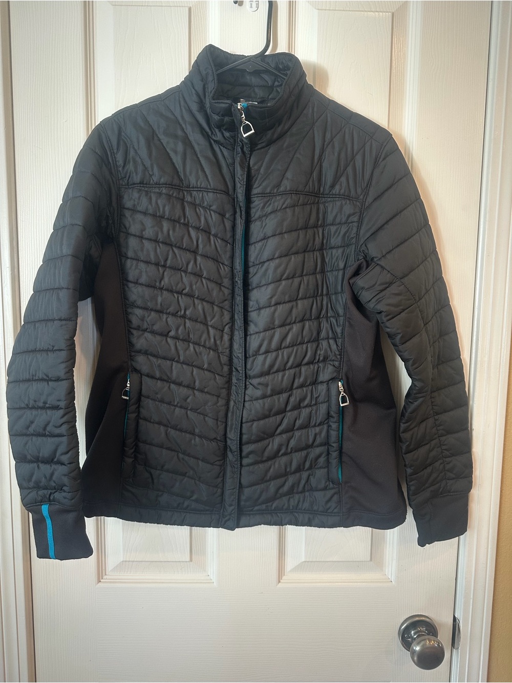 Black Ariat Quilted Lightweight Puffer Equestrian Jacket , XL